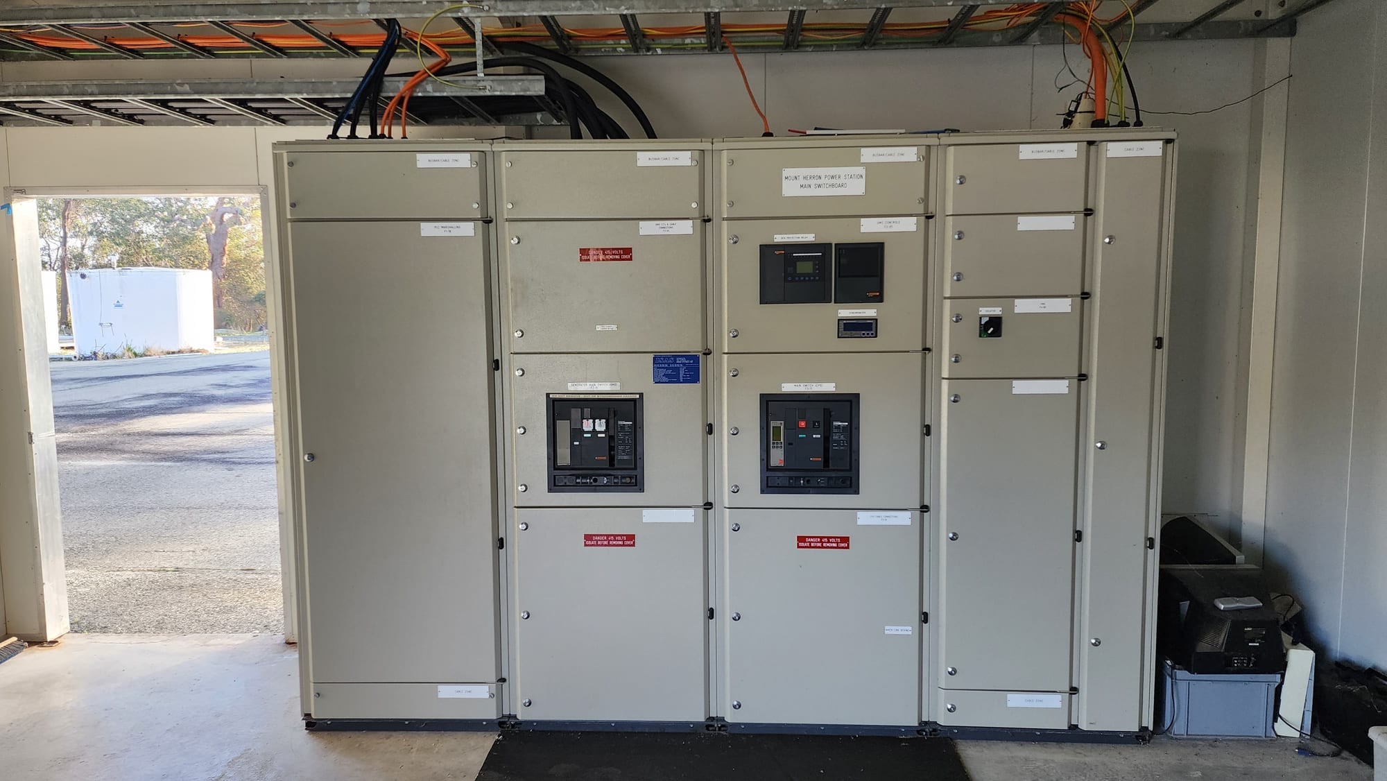 Herron Power Station main switchboard